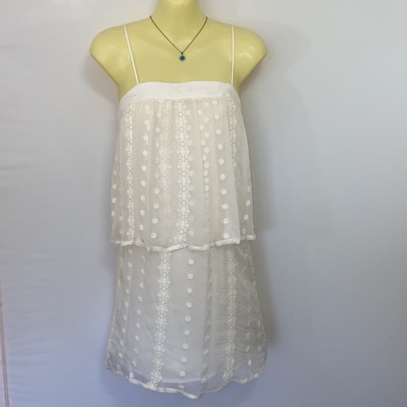 House of Harlow 1960 Silk Peplum Dress Euc Med